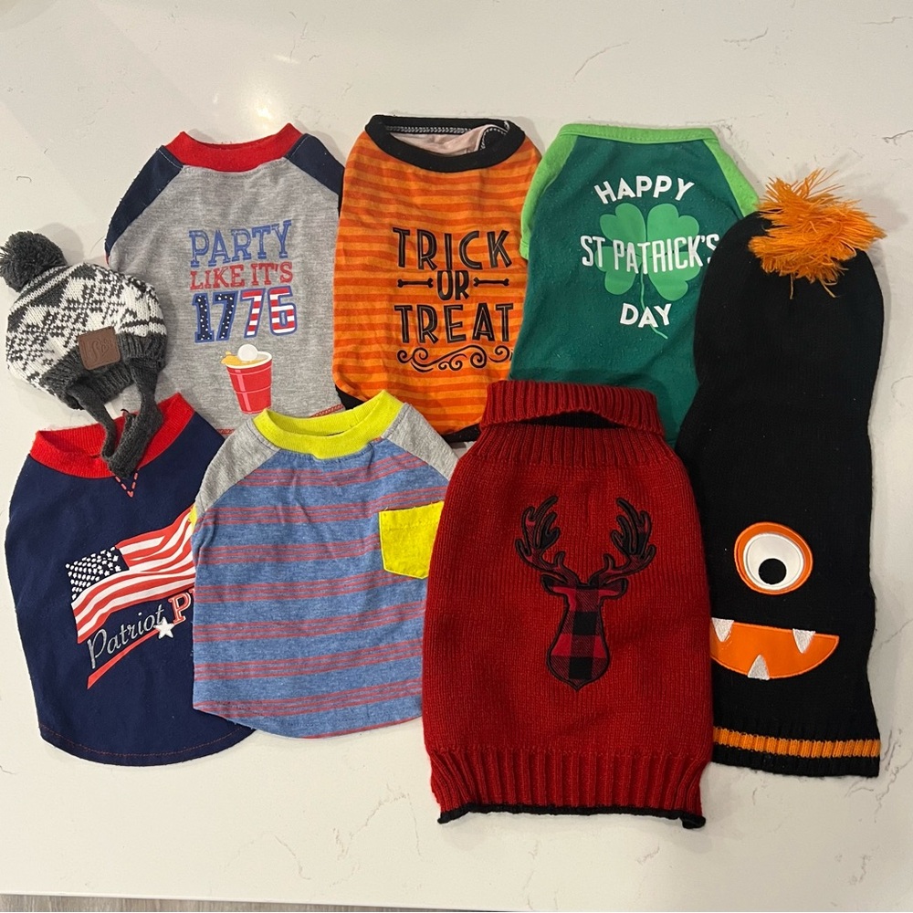 Dog Clothing Bundle (8 items)